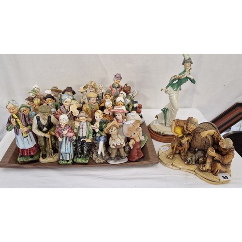 50 - Qty of gloss and bisque figurines