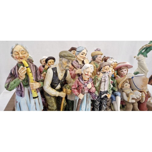 50 - Qty of gloss and bisque figurines