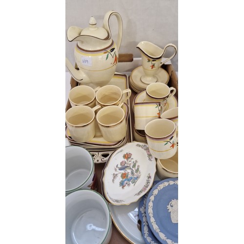 57 - Royal Worcester Evesham ramekins, mugs, Jasperware etc