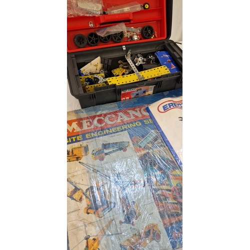 238 - Boxed Meccano Site Engineering Set No. 5 and tool box of Meccano