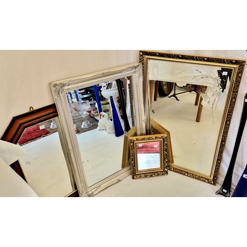 299 - Four miscellaneous modern wall mirrors