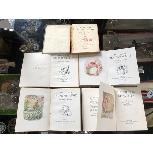 9 - Two boxes of children's vintage books incl. Beatrix Potter, Teddy Tales etc