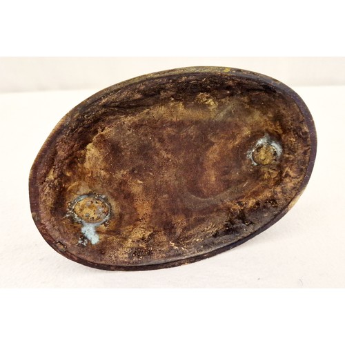 78 - Bronze figure of a horse on oval plinth