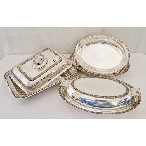 79 - Three EPNS tureens