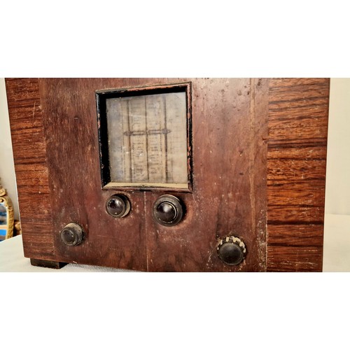 115 - Bush vintage wooden cased radio