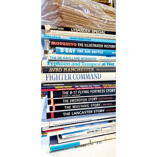 20 - Two crates of volumes on aviation plus The Aeroplane Spotter magazine