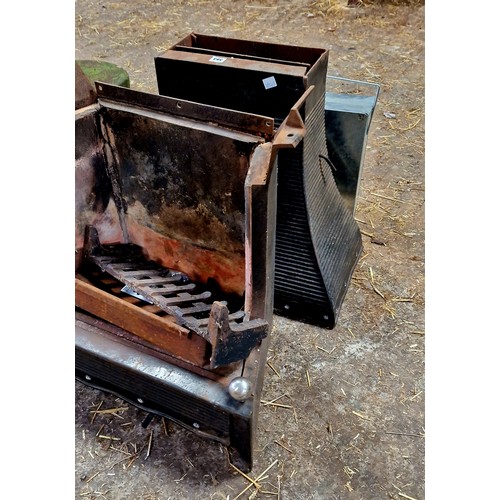 383 - Rayburn Rembrandt metal fire grate and hood