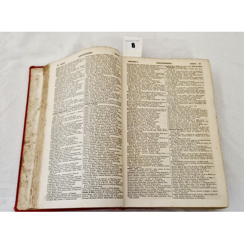 8 - Kelly's directory of Lincolnshire 1896 (with foxing and loose board)