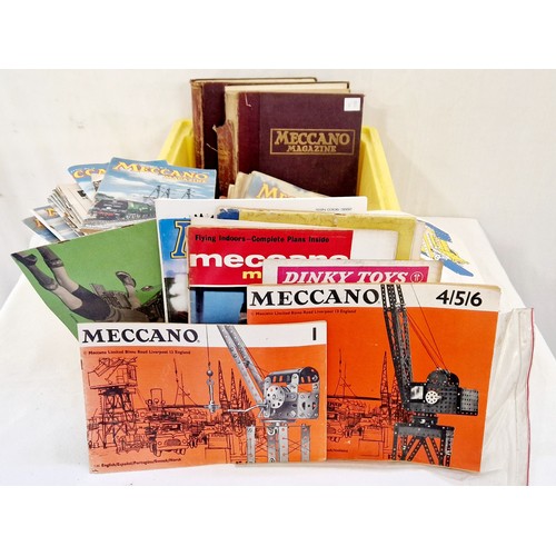 17 - Qty of Meccano magazines, instruction books etc