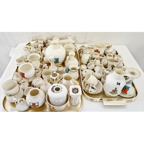 50 - Collection of crested ware predominantly Goss