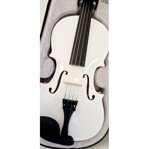 127 - Cased violin and bow