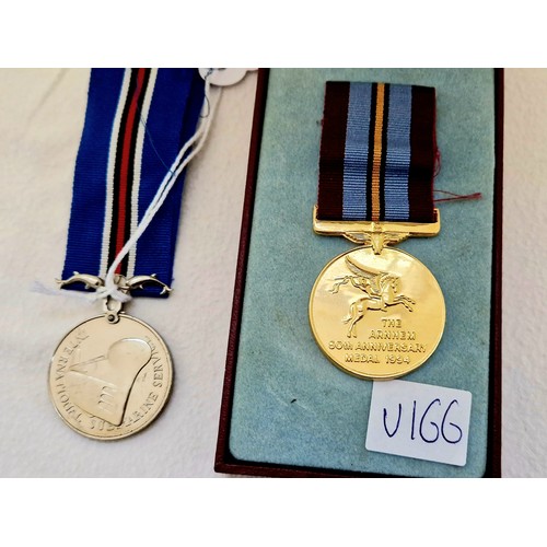 152 - An International Submariners service medal and cased Arnhem 50th Anniversary medal 1994