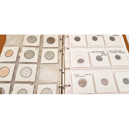 182 - Two coin folders of GB pre-decimal and India & Middle East