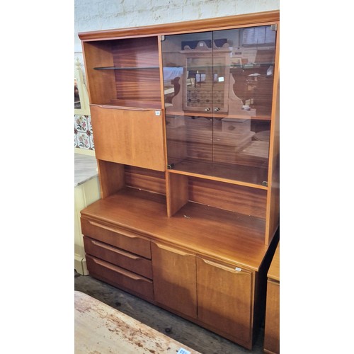 341 - JS Sakol vintage teak side cabinet and 2 door cupboard