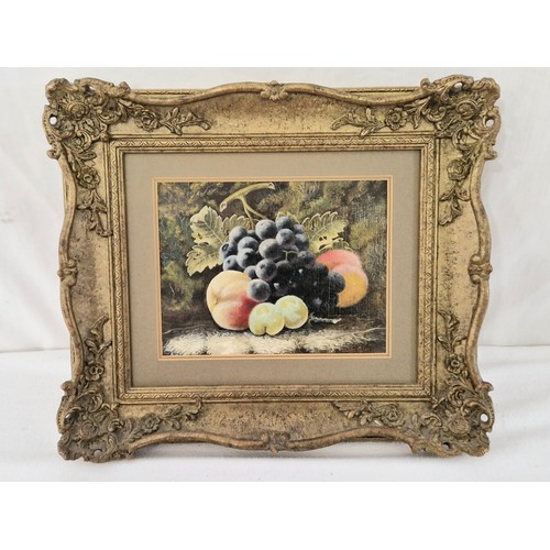 27 - Oliver Claire (1853 – 1927) two oils on canvas still life of fruit c. 20cm x 16cm