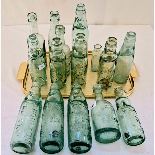 73 - Collection of vintage Codd bottles and other bottles incl. E Painter Mablethorpe, Boulton Alford, Ma... 