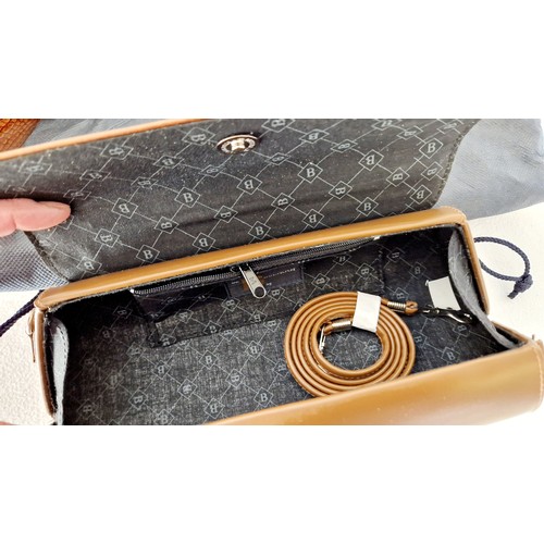 111 - Garfield vintage crocodile skin handbag and Bulaggi evening bag, as new