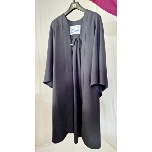 124 - Academic gown by Gray & Son robe makers, Durham