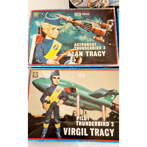 170 - Jigsaws including Thunderbirds, Eagle Comics and Star Wars game