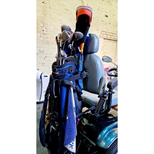 178 - Powerglide electric scooter adapted to carry golf clubs