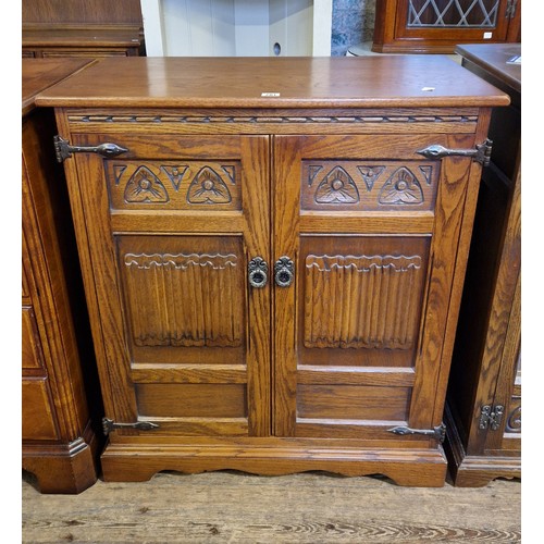 261 - Old Charm oak television cabinet