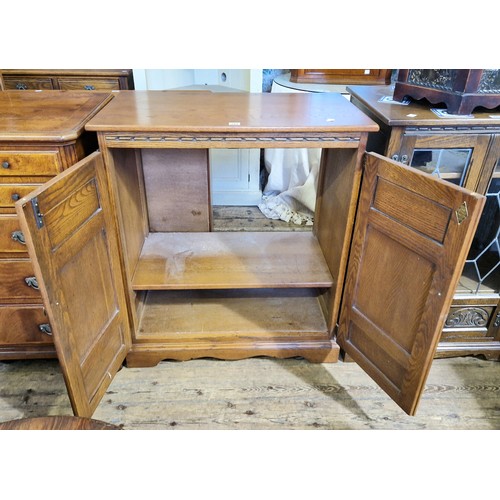 261 - Old Charm oak television cabinet