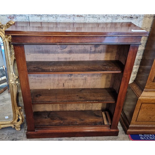 278 - Early 20th century mahogany 3-tier open bookcase