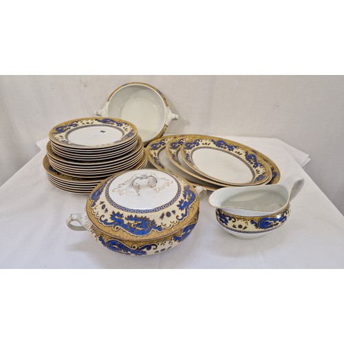 58 - Qty of Grimwades Ming dinnerware incl. covered tureen and gravy boat