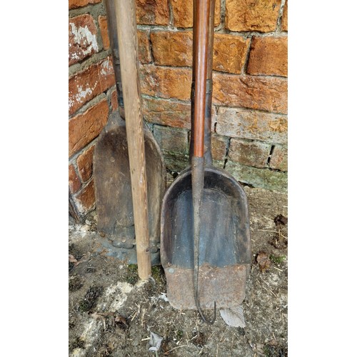 8 - Vintage drainage shovels etc