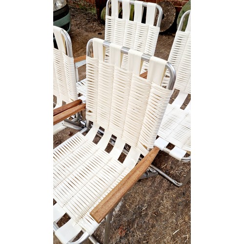 31 - Set of 4 folding garden chairs