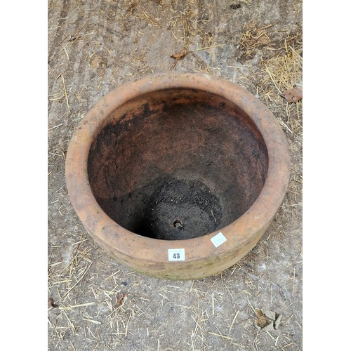 43 - Large unglazed terracotta planter