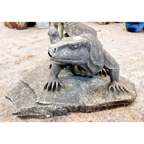 58 - Simulated stone Komodo Dragon