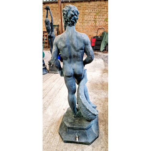 63 - Plastic classical male fountain figure approx. 160 cm tall