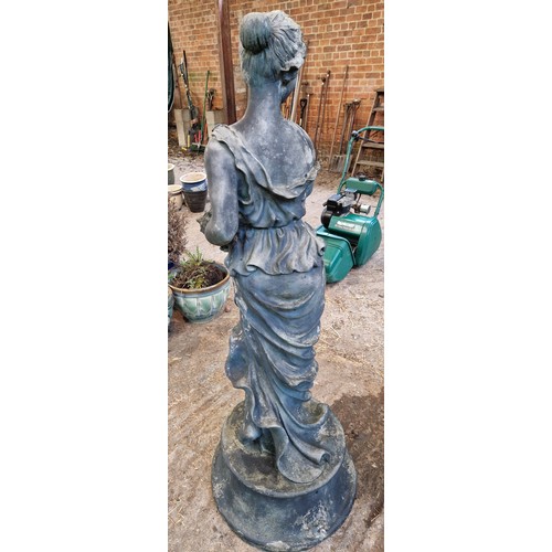 65 - Plastic classical water carrier fountain approx. 155cm tall