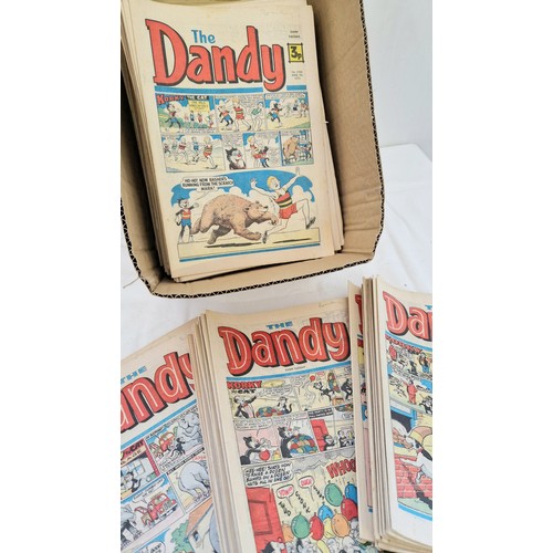 122 - Box of 125 editions of the Dandy Comic 1970 - 1976