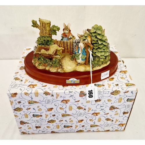 160 - Boxed Border Fine Arts mint boxed Tale of Peter Rabbit Tableau celebrating 100 years 572/2002