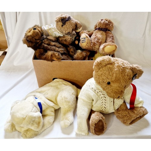 361 - Various soft toys and teddy bears including DSN, Ty etc