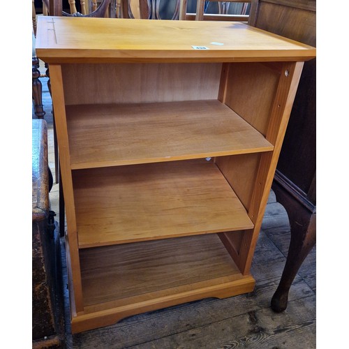 438 - Modern pine open shelf cabinet