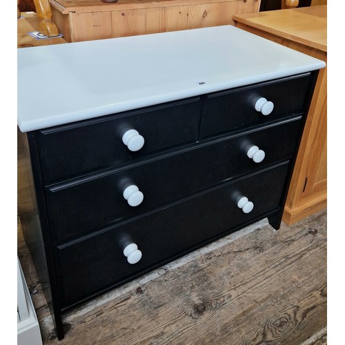 467 - Modern painted chest of two over two drawers