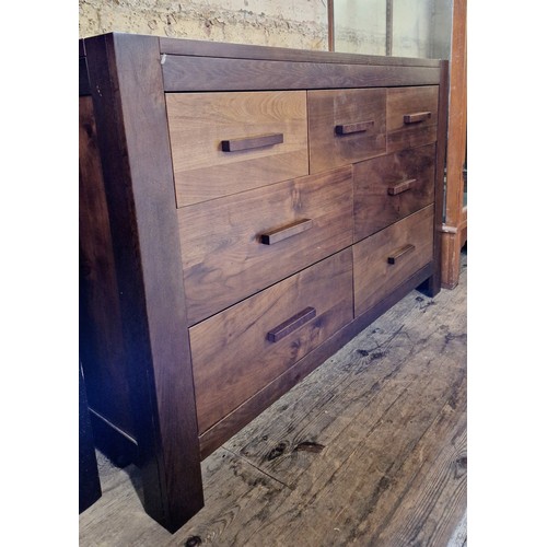 474 - Bentley designs premier collection hardwood chest of seven drawers