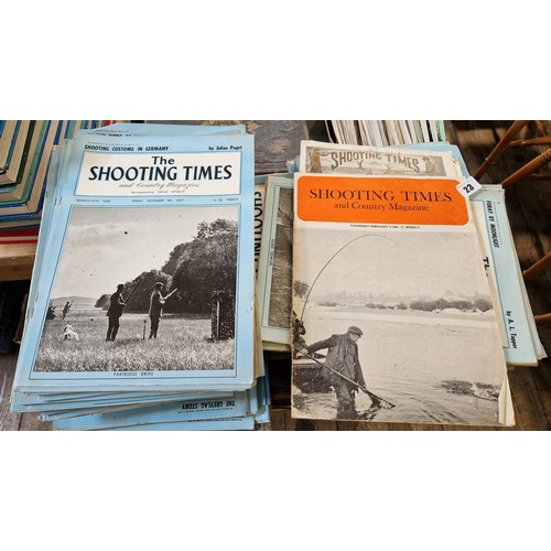 23 - Collection of vintage Shooting Times 1930s - 1960s