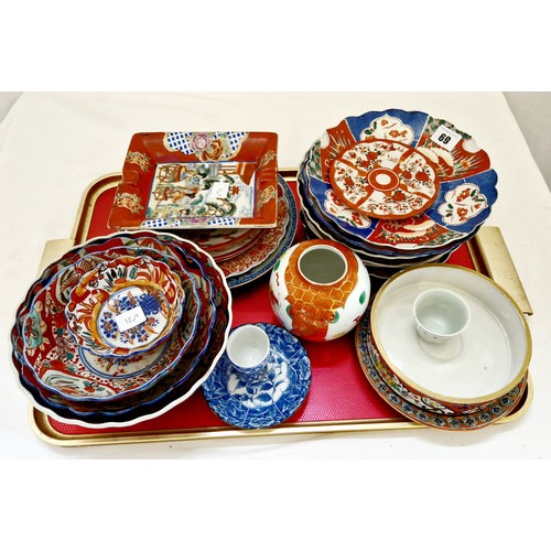 69 - Qty of various Imari ware including plates, bowls etc