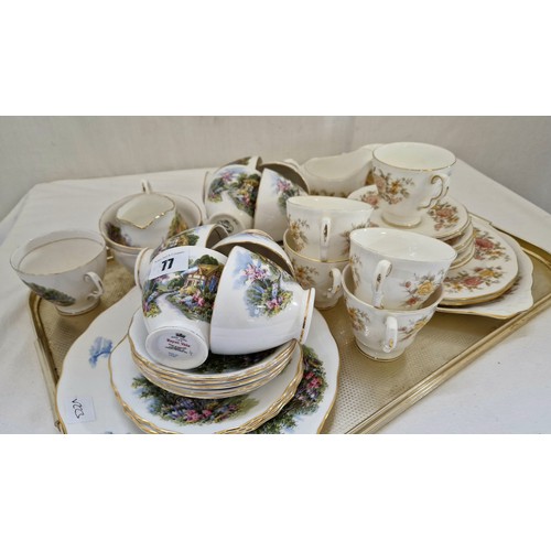 77 - Royal Vale and Colclough decorative teaware