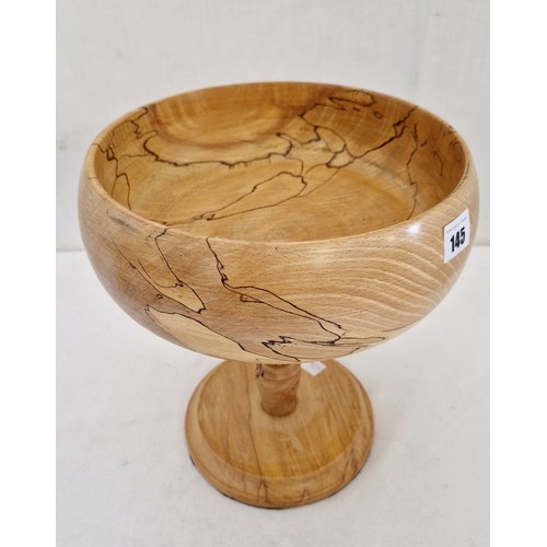 145 - Treen pedestal bowl