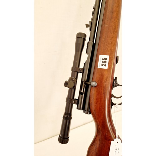 265 - SMK XS78 CO2 air rifle with 4 x 20 scope