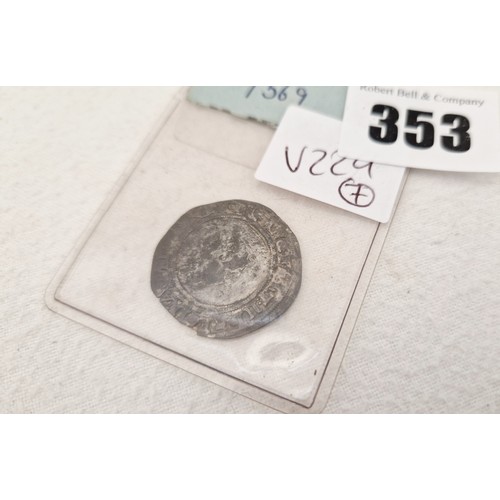 353 - Elizabeth I silver shilling