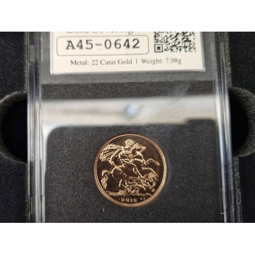 369 - Coin Portfolio Management 2015 EII date stamped Limited Edition cased proof sovereign with COA