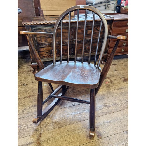 459 - Ercol spindle back rocking chair