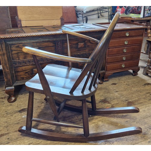 459 - Ercol spindle back rocking chair