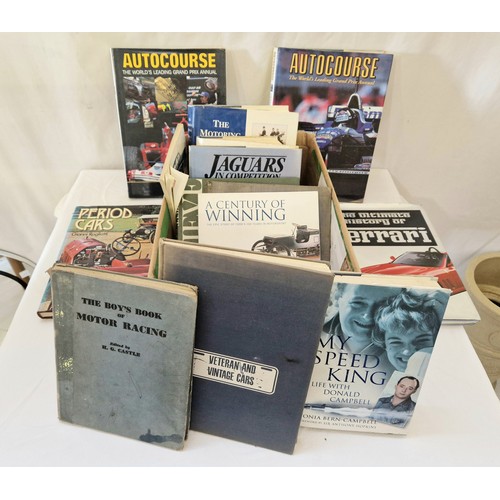 1 - 13 various hardback volumes on motoring